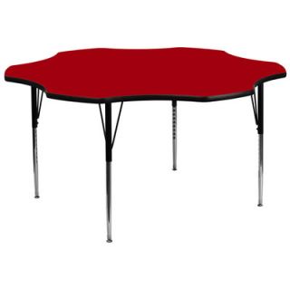 FlashFurniture Flower Activity Table XU A60 FLR  Finish Red