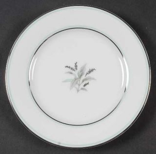 Noritake Shirley Bread & Butter Plate, Fine China Dinnerware   Turquoise/Platinu