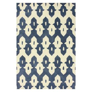 Nuloom Handmade Modern Ikat Trellis Wool Rug (3 X 5) (IvoryPattern AbstractTip We recommend the use of a non skid pad to keep the rug in place on smooth surfaces.All rug sizes are approximate. Due to the difference of monitor colors, some rug colors may
