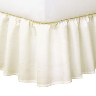 Ruffled 14 Bedskirt   Ivory (Full)