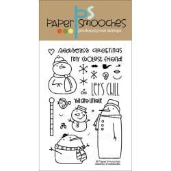 Paper Smooches 4 X6 Clear Stamps  Swanky Snowdudes