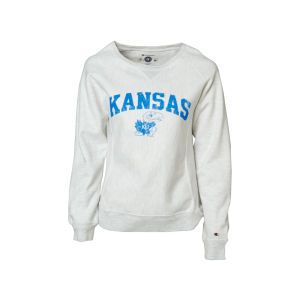 Kansas Jayhawks NCAA Womens Reverse Weave Crew Sweatshirt