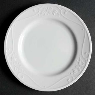 Princess House Veranda White Salad/Dessert Plate, Fine China Dinnerware   All Wh