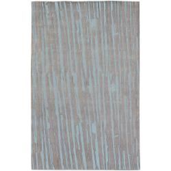 Candice Olson Hand knotted Deal Abstract Plush Wool Rug (5 X 8)