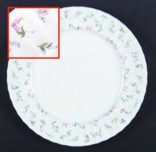 Royal Worcester Forget Me Not Blue Dinner Plate, Fine China Dinnerware   Small B