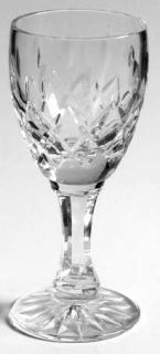 Royal Brierley Gainsborough Sherry Glass   Cut Vertical & Criss Cross Design