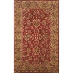 Hand tufted Mahal Red Wool Rug (8 X 10)