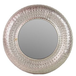 Urban Trends Collection Patterned Metal Mirror (MetalFinish PatternedDimensions 35 inches high x 35 inches wide x 2 inches deep)