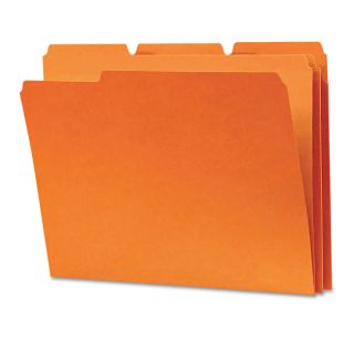 Smead Orange 1/3 Cut Top Tab Letter File Folders