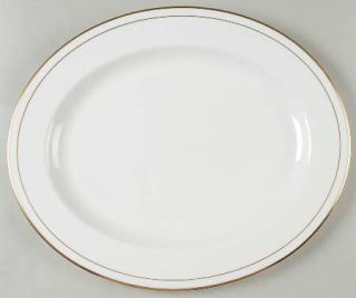 Royal Worcester Contessa 15 Oval Serving Platter, Fine China Dinnerware   White