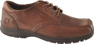 Boys Kenneth Cole Reaction Blank Check 2   Dark Brown Leather Casual Shoes