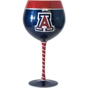 Arizona Wildcats Boelter Brands Art Glass Wine Glass