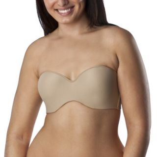 Self Expressions By Maidenform Womens Full Support Strapless Bra   Beige 40D