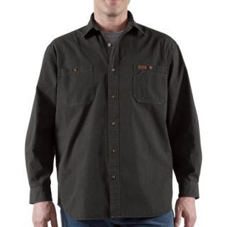 Carhartt Trade Long Sleeve Shirt   Black, Large, Model# 100091