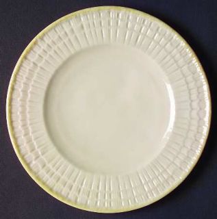 Belleek Pottery (Ireland) Limpet Yellow Salad Plate, Fine China Dinnerware   Yel