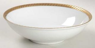 Stonegate Princess Fruit/Dessert (Sauce) Bowl, Fine China Dinnerware   White & G