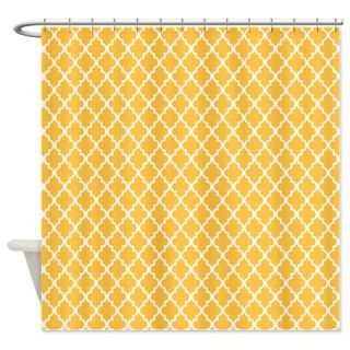  Yellow Quatrefoil Shower Curtain  Use code FREECART at Checkout