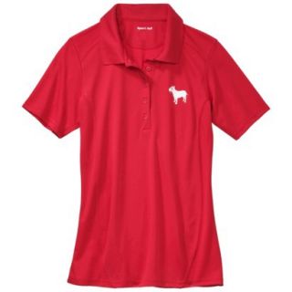 Womens Dry Zone Red Short Sleeve Polo   S