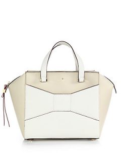Kate Spade New York Colorblock Hanley Leather Tote   Ostrich Egg White