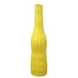 Decorative Yellow Ceramic Vase (6 inches x 23.5 inches HDecorative Cannot hold waterUPC 877101201496 CeramicSize 6 inches x 23.5 inches HDecorative Cannot hold waterUPC 877101201496)