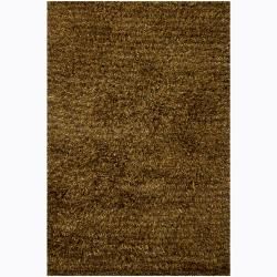 Handwoven Black/brown Mandara Shag Rug (9 X 13) (BlackPattern Shag Tip We recommend the use of a  non skid pad to keep the rug in place on smooth surfaces. All rug sizes are approximate. Due to the difference of monitor colors, some rug colors may vary 