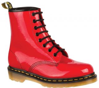 Womens Dr. Martens 1460 8 Eye Boot Patent   Red Patent Lamper Boots