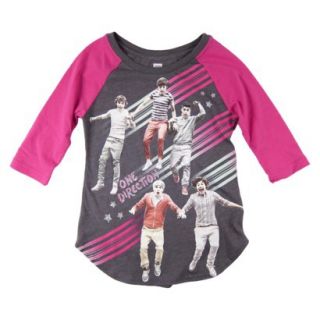 One Direction Girls Top   Charcoal Heather XL