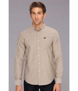 RVCA Thatll Do Oxford L/S Mens Long Sleeve Button Up (Brown)