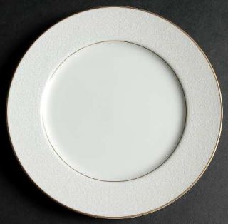 Sango Hacienda Salad Plate, Fine China Dinnerware   White Embossed Floral Rim,Sm