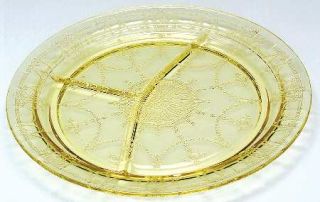 Anchor Hocking Cameo Yellow Grill Plate   Yellow, Depression Glass