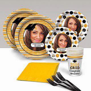 2014 Yellow Grad Success Personalized Party Pack