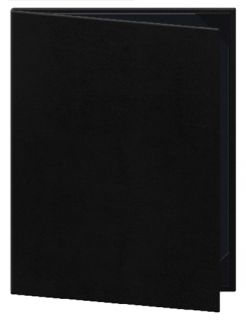 Risch Tamarac Menu Cover   Double View, Black Interior, 8 1/2x11 Black