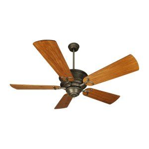 Craftmade CRA RT52PT Riata 54 Ceiling Fan w/Blades and Light Kit