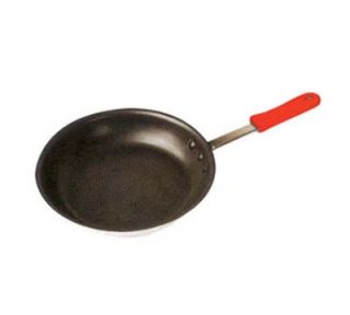 Winco 14 in Round Gladiator Fry Pan w/ Red Silicone Sleeves, Aluminum, Excalibur Coat