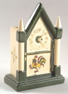 Metlox   Poppytrail   Vernon California Provincial Steeple Clock, Fine China Din