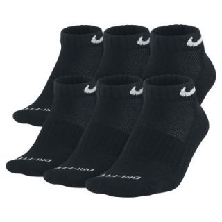 Nike Dri FIT Cushion Low Cut Socks (Large/6 Pair)   Black