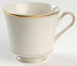 Mikasa Trousdale Footed Cup, Fine China Dinnerware   Ivory China,Gold Tr Im,Ring