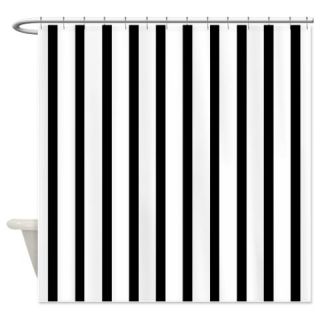  Black and White Stripes Shower Curtain  Use code FREECART at Checkout