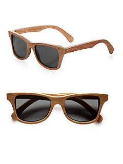 Shwood Canby Houndstooth Wood Sunglasses   Cherry Wood