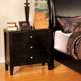 Hokku Designs Clayton 3 Drawer Nightstand IDF 7822N