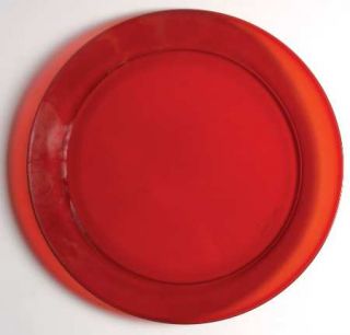 Arcoroc Classique Ruby (Rim) Round Platter   Ruby, Rim Shape