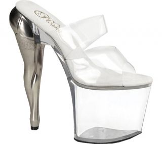 Womens Pleaser Vixen 702   Clear/Clear High Heels