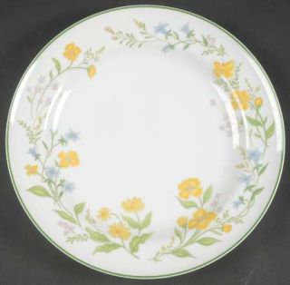 Mikasa Spring Delight Dinner Plate, Fine China Dinnerware   Yellow&Blue Flowers,