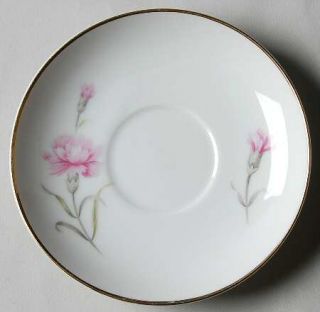 Royal Court Carnation Saucer for Demitasse Cup, Fine China Dinnerware   Pink Car