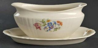 Syracuse Sy38 Gravy Boat with Attached Underplate, Fine China Dinnerware   Multi