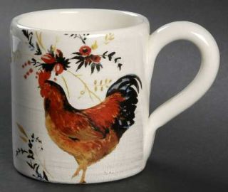 Williams Sonoma Rooster Francais Mug, Fine China Dinnerware   Rooster And Floral