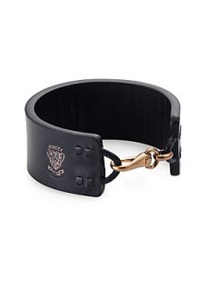 Gucci Crest Bracelet   Black