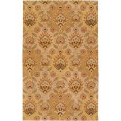 Hand tufted Tripolis Gold New Zealand Wool Rug (2 X 3)