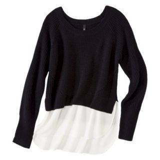 labworks Womens Long Sleeve Shaker Sweater   Black S