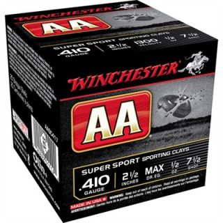 Winchester Aa Shotgun Ammunition   Win Shells 410ga 2 1/2   1/2 Oz #7.5